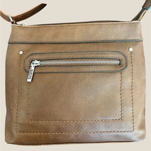 Roots Brown Vintage Crossbody Bag